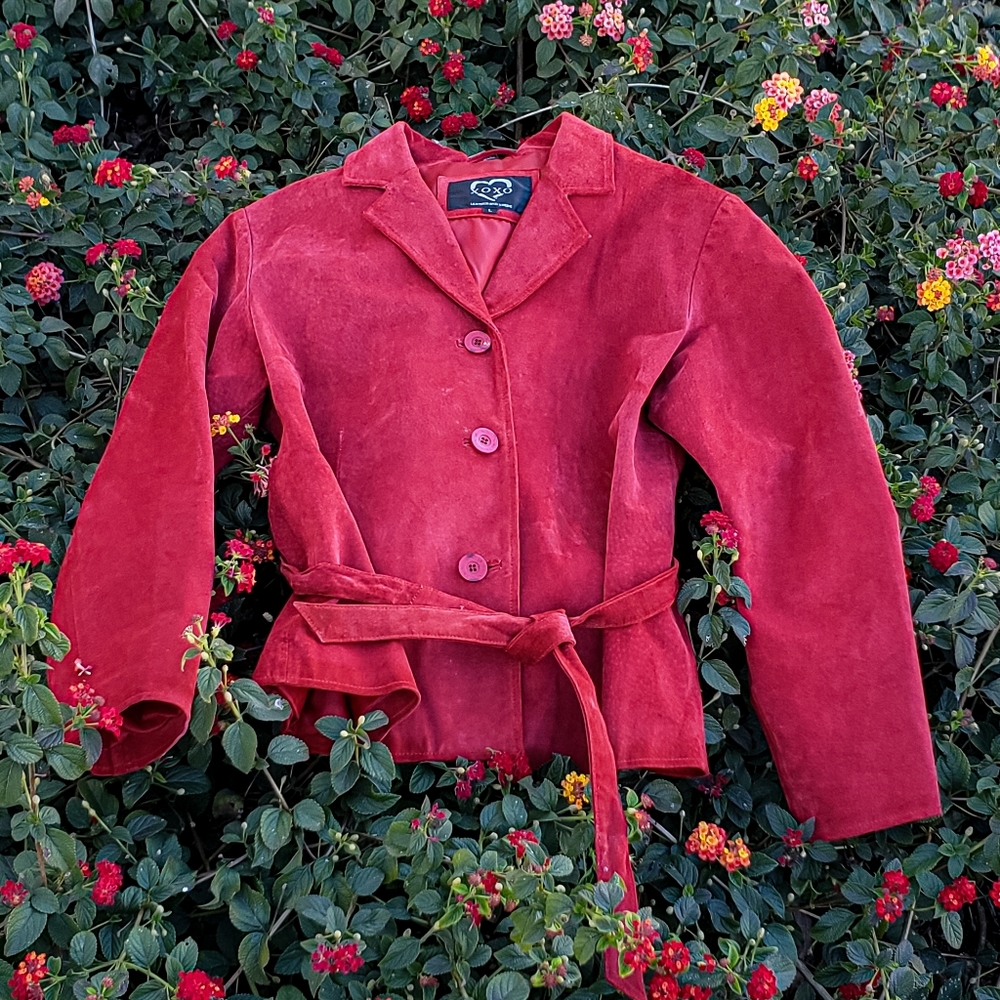 XOXO suede leather jacket vintage